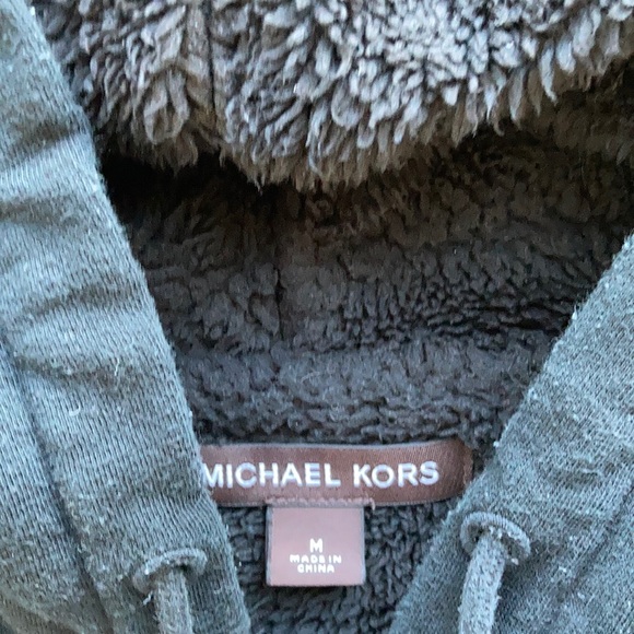 Michael Kors black fleece zip up - Picture 3 of 5